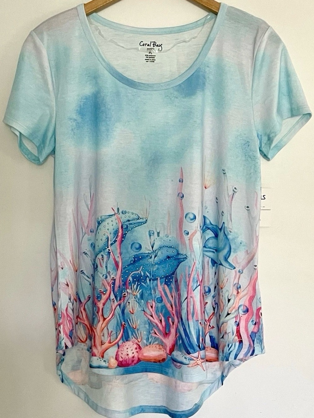 Coral Bay Pastel Ocean Reef Short Sleeve Tee